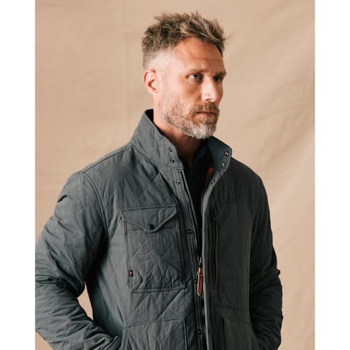lifestyle image of Quilted Insulated Tanker Jacket