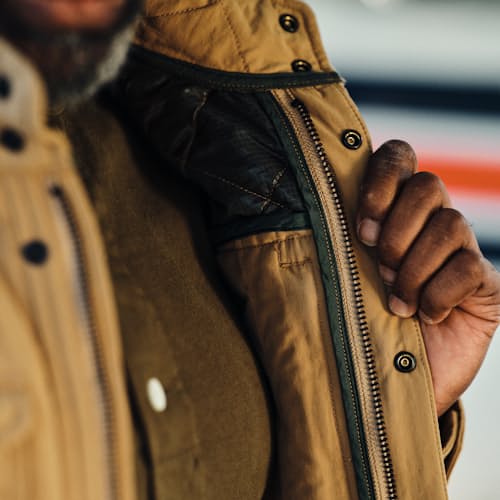 lifestyle image of Quilted Insulated Tanker Jacket