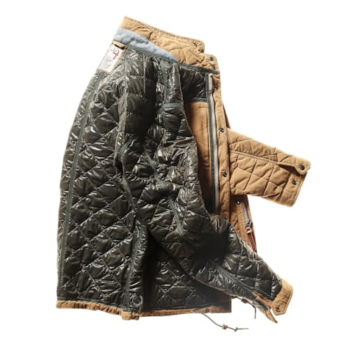 laydown image of Quilted Insulated Tanker Jacket