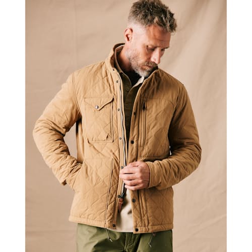 lifestyle image of Quilted Insulated Tanker Jacket