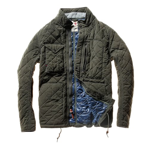 laydown image of Quilted Insulated Tanker Jacket