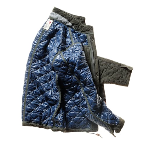 laydown image of Quilted Insulated Tanker Jacket