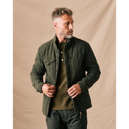 lifestyle image of Quilted Insulated Tanker Jacket