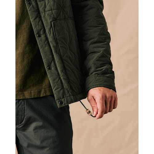 lifestyle image of Quilted Insulated Tanker Jacket