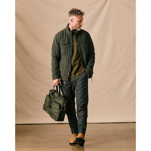 lifestyle image of Quilted Insulated Tanker Jacket