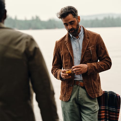 lifestyle image of Corduroy Trap Blazer