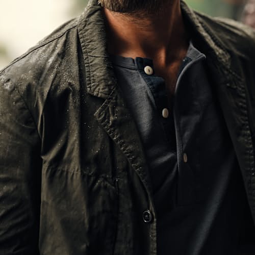 lifestyle image of Waxed Trap Blazer