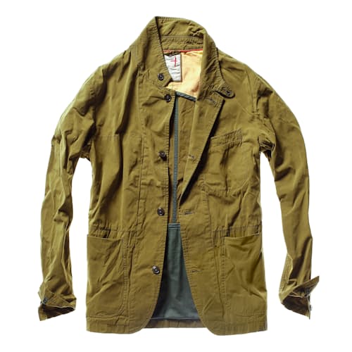 laydown image of Waxed Trap Blazer