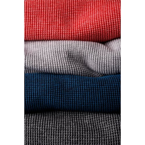 lifestyle image of Bi-Waffle Thermal Crew Sweatshirt