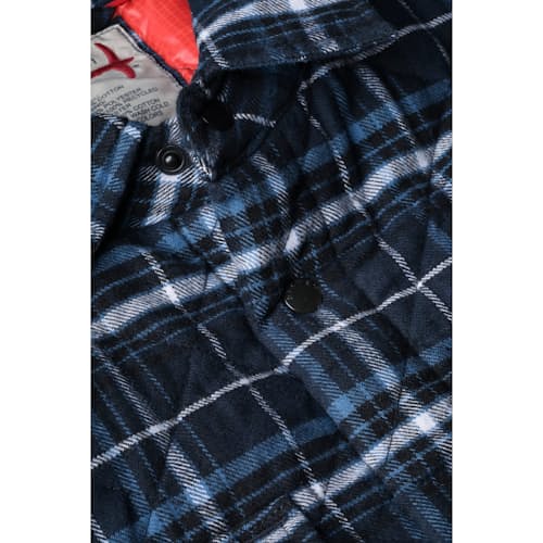 laydown detail image of Quilted Flannel Shirt Jacket