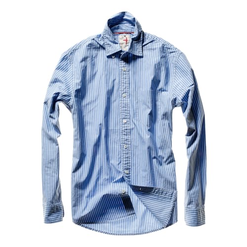 laydown image of Highland Blues Long Sleeve Shirt