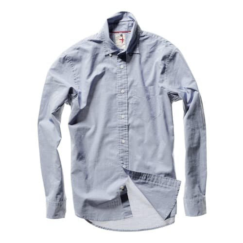 laydown image of Highland Blues Long Sleeve Shirt