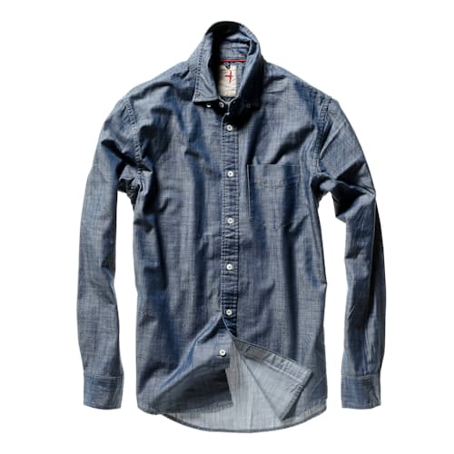laydown image of Highland Blues Long Sleeve Shirt - Exclusive