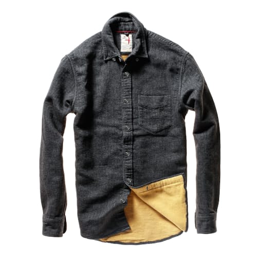 laydown image of Chamois Lined Flannel Shirt