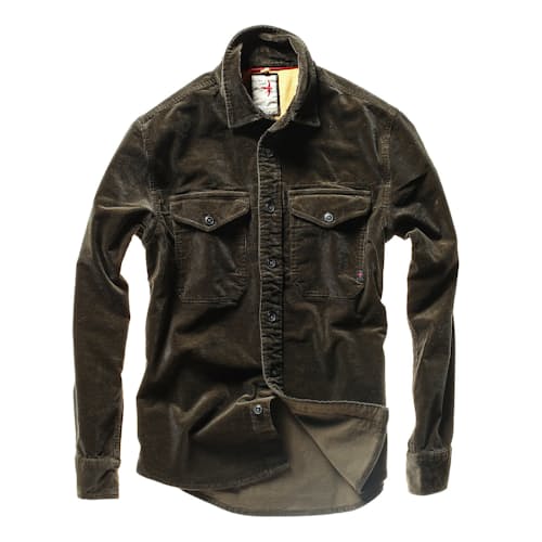 laydown image of Corduroy Workshirt