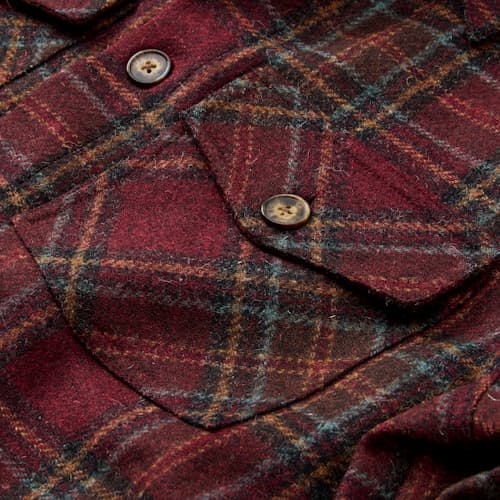 laydown detail image of Guimaraes Heritage Wool Overshirt