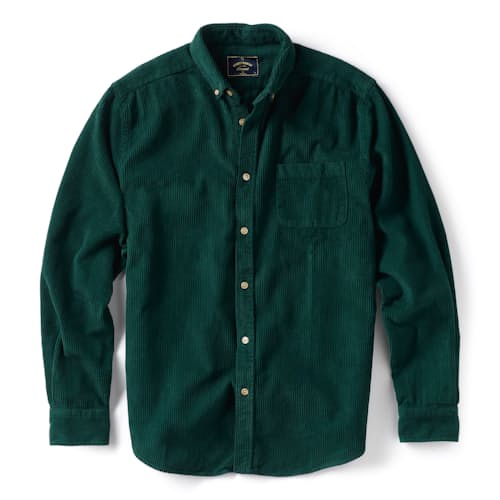 laydown image of Lobo Corduroy Long Sleeve Shirt