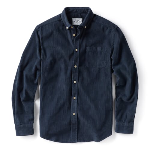 laydown image of Lobo Corduroy Long Sleeve Shirt