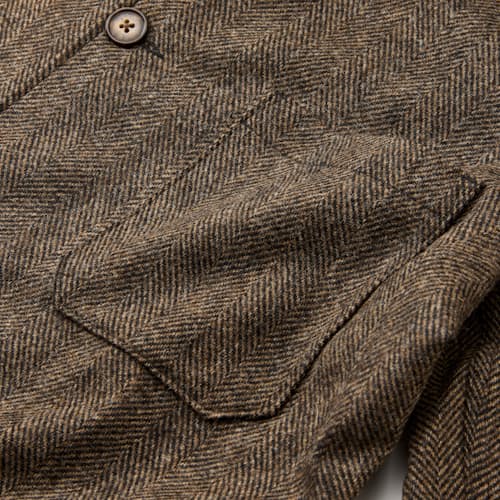 laydown detail image of Labura Wool Herringbone Jacket