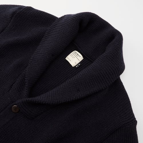 laydown image of Eiger Shawl Collar Cardigan