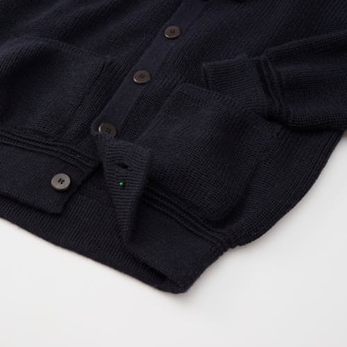 laydown image of Eiger Shawl Collar Cardigan