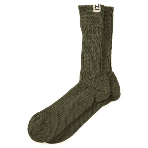 laydown image of Wander Heavy Knit Socks
