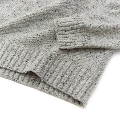 lifestyle image of Wilde Crew Donegal Merino Wool Sweater