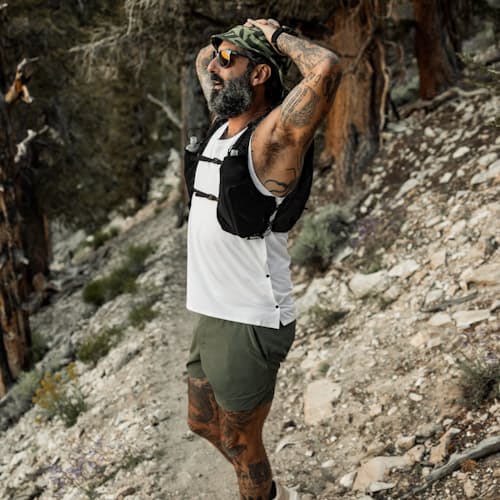 lifestyle image of Lightweight Performance Singlet Tank Top