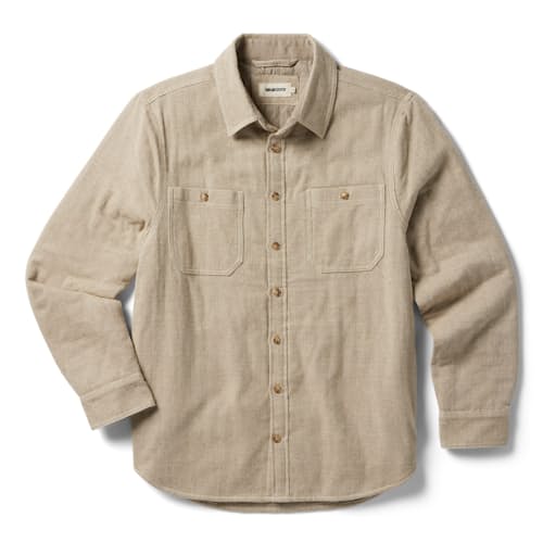 laydown image of The Lined Utility Shirt