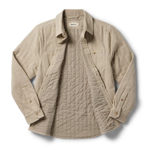 laydown image of The Lined Utility Shirt