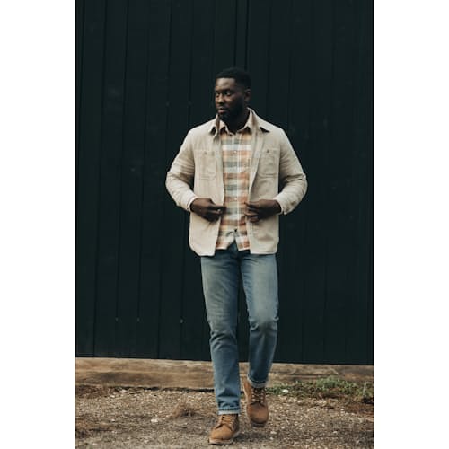 laydown image of The Lined Utility Shirt