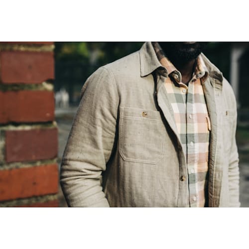 laydown image of The Lined Utility Shirt