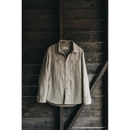 laydown image of The Lined Utility Shirt