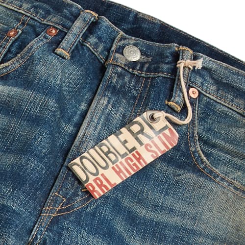 laydown detail image of Slim Fit Selvedge Denim Jeans