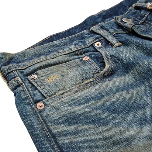 laydown detail image of Slim Fit Selvedge Denim Jeans