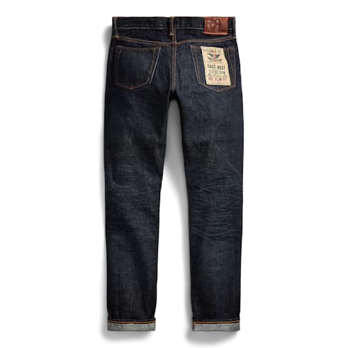 laydown image of Selvedge Slim Fit Denim Jean