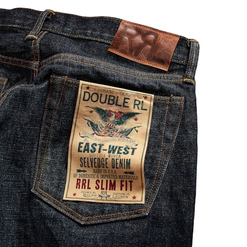 laydown detail image of Selvedge Slim Fit Denim Jean