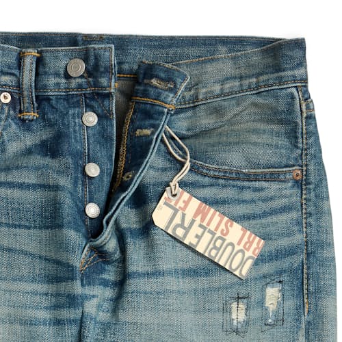 laydown detail image of Slim Fit Selvedge Denim Jeans
