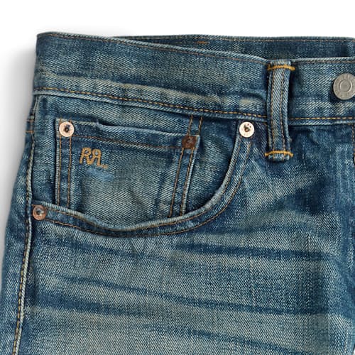 laydown detail image of Slim Fit Selvedge Denim Jeans