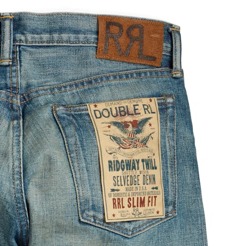 laydown detail image of Slim Fit Selvedge Denim Jeans
