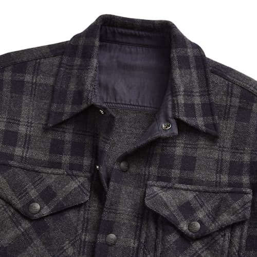 laydown image of Cashmere Blend Plaid Cardigan Sweater