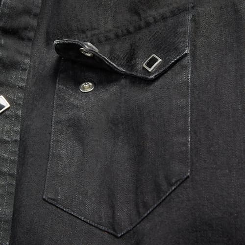 lifestyle image of Denim Sawtooth Western Workshirt