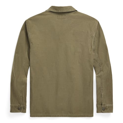 laydown image of Reverse Sateen Barrow Overshirt