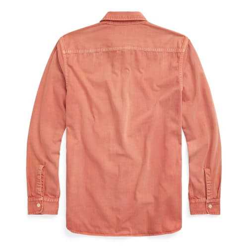 laydown image of Route Cotton Twill Work Shirt