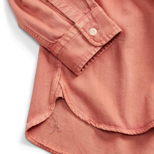 laydown image of Route Cotton Twill Work Shirt