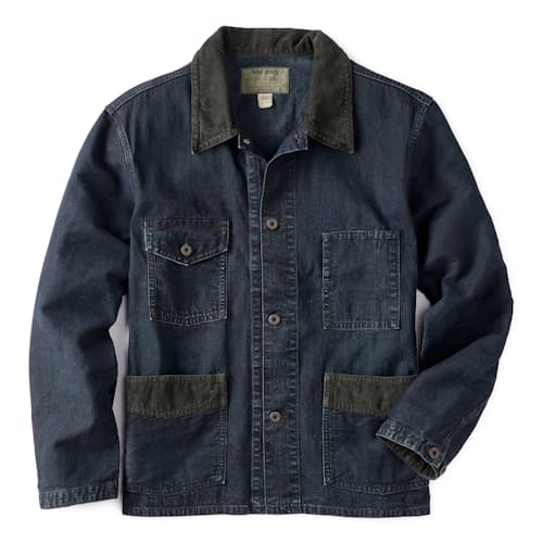 laydown image of Mayhews Denim Shirt Jacket