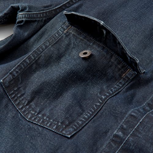 laydown detail image of Mayhews Denim Shirt Jacket
