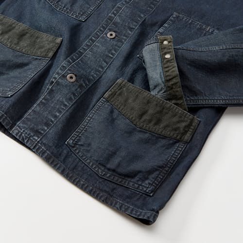 laydown detail image of Mayhews Denim Shirt Jacket
