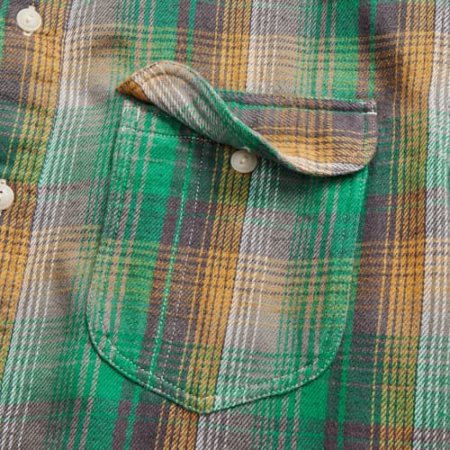 lifestyle image of Preston Plaid Twill Work Shirt