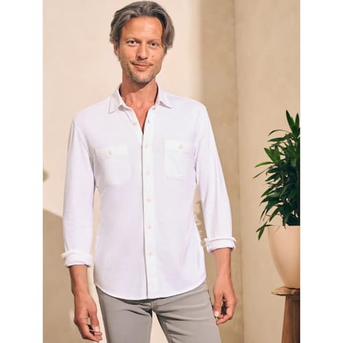 lifestyle image of Knit Seasons Long Sleeve Shirt
